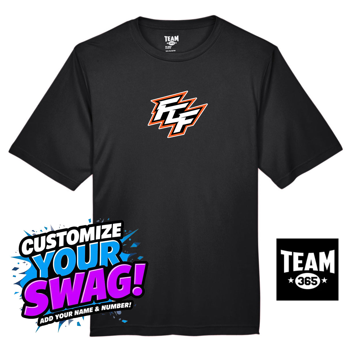 Team 365 Youth & Men's Zone Performance T-Shirt - FCF Flight Baseball