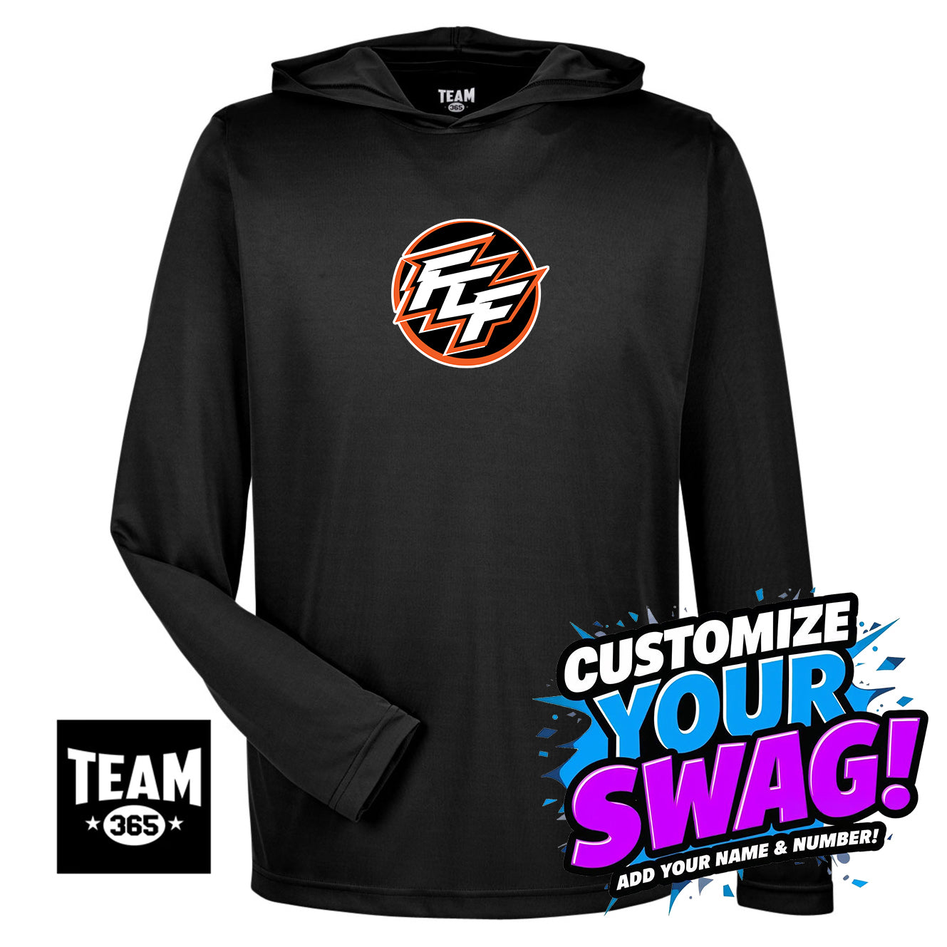 Team 365 Youth & Men's Zone Performance Hoodie - FCF Flight Baseball