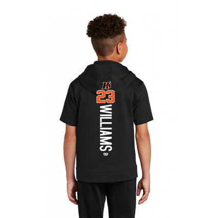 Sport-Tek Youth Sport-Wick Fleece Short Sleeve Hooded Pullover YST251 - Harrisburg Heat Softball