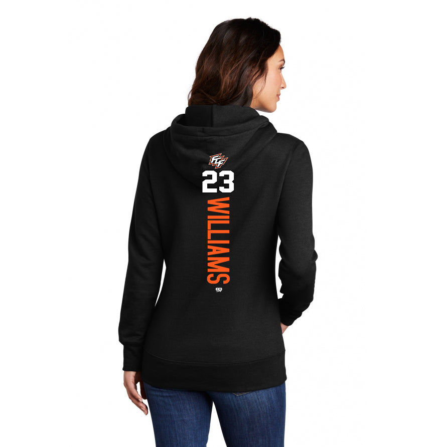 Port & Company Women's Core Fleece Pullover Hooded Sweatshirt LPC78H - FCF Flight Baseball