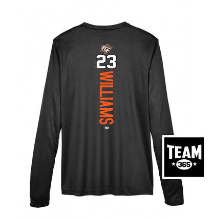 Team 365 TT11WL Women's Zone Performance Long-Sleeve T-Shirt - FCF Flight Baseball