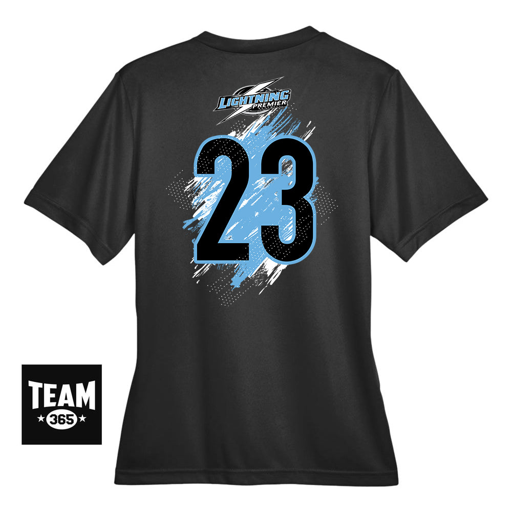 GLITCH - Team 365 TT11W Women's Zone Performance T-Shirt - Lightning Premier Softball