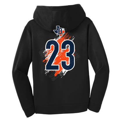 GLITCH - Sport-Tek Youth Sport-Wick Fleece Hooded Pullover YST244 - Dallas Tigers Baseball