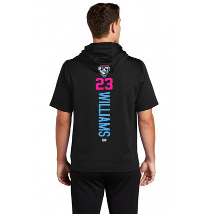 Sport-Tek Sport-Wick Fleece Short Sleeve Hooded Pullover ST251 - Southwest Sting Baseball