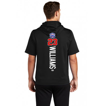 Sport-Tek Sport-Wick Fleece Short Sleeve Hooded Pullover ST251 - A&A Baseball Elite