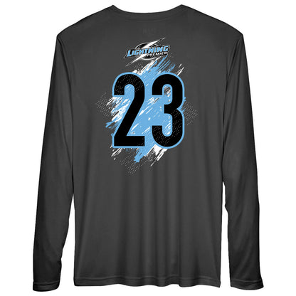 GLITCH - Team 365 Youth & Men's Zone Performance Long-Sleeve T-Shirt - Lightning Premier Softball