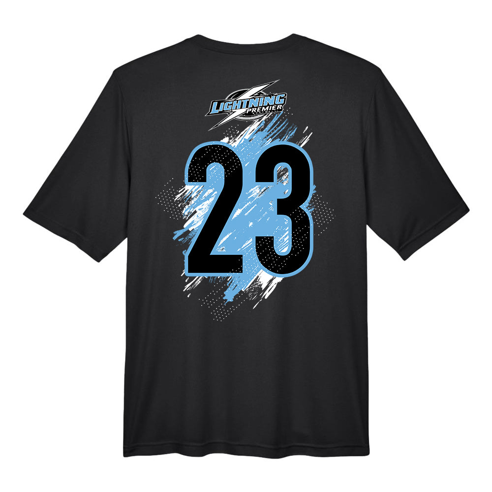 GLITCH - Team 365 Youth & Men's Zone Performance T-Shirt - Lightning Premier Softball