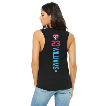Bella + Canvas B6003 Women's Jersey Muscle Tank - Southwest Sting Baseball