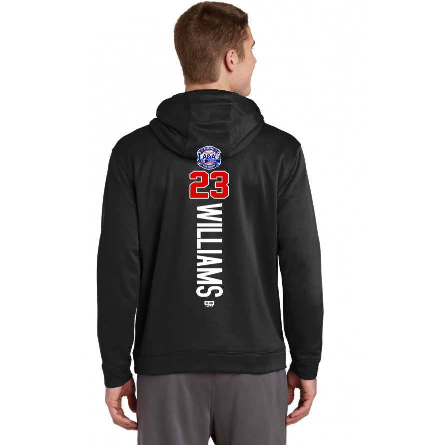 Sport-Tek Sport-Wick Fleece Hooded Pullover F244 - A&A Baseball Elite