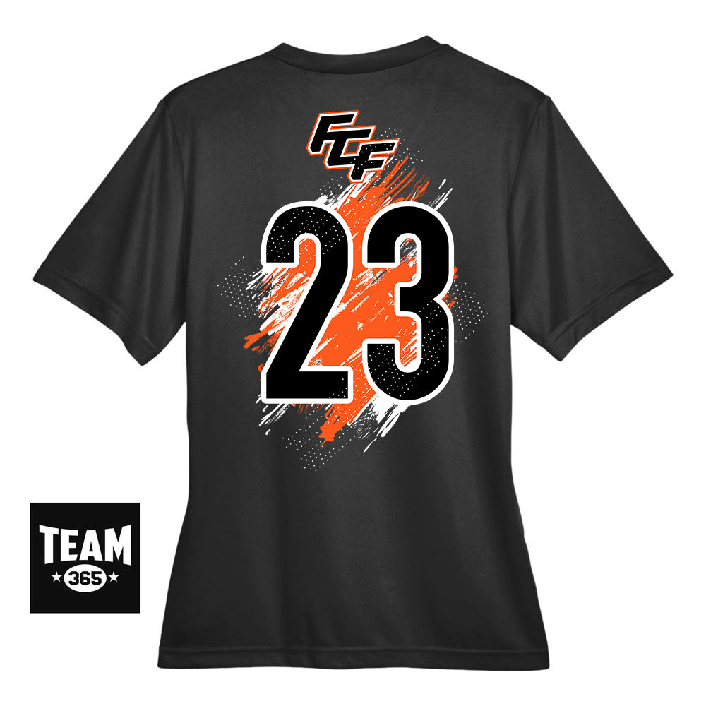 GLITCH - Team 365 TT11W Women's Zone Performance T-Shirt - FCF Flight Baseball