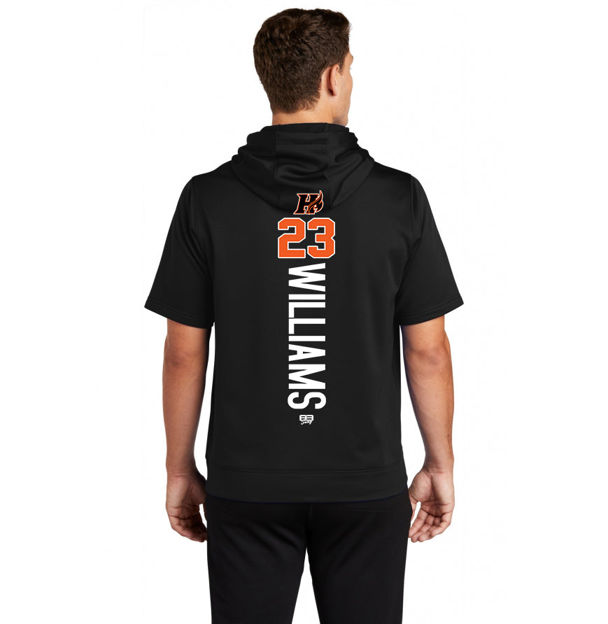 Sport-Tek Sport-Wick Fleece Short Sleeve Hooded Pullover ST251 - Harrisburg Heat Softball