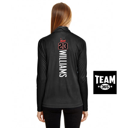 Team 365 TT31W Women's Zone Performance Quarter-Zip - SYA Batter Logo