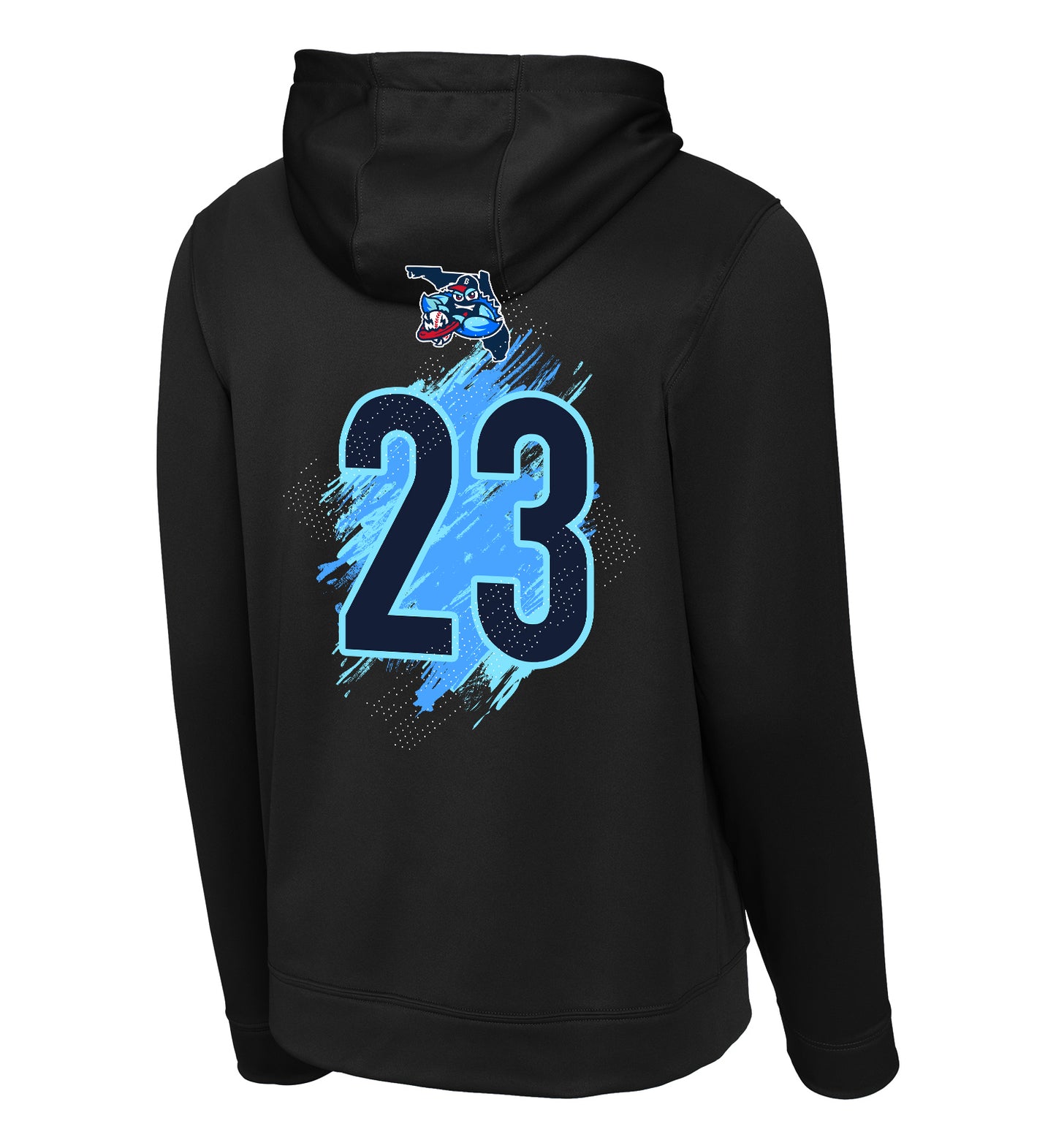 GLITCH - Sport-Tek Sport-Wick Fleece Hooded Pullover F244 - FCA Blueclaws Baseball