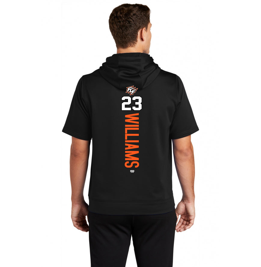 Sport-Tek Sport-Wick Fleece Short Sleeve Hooded Pullover ST251 - FCF Flight Baseball