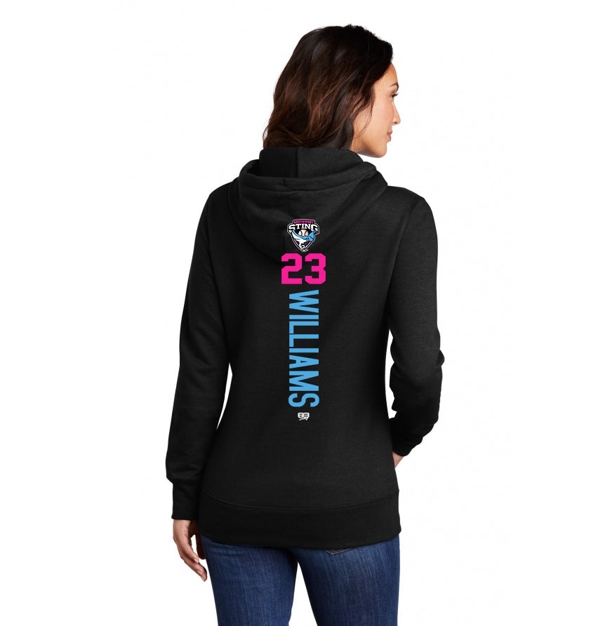 Port & Company Women's Core Fleece Pullover Hooded Sweatshirt LPC78H - Southwest Sting Baseball