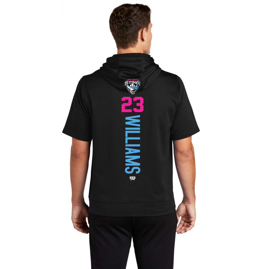 Sport-Tek Sport-Wick Fleece Short Sleeve Hooded Pullover ST251 - Southwest Sting Baseball