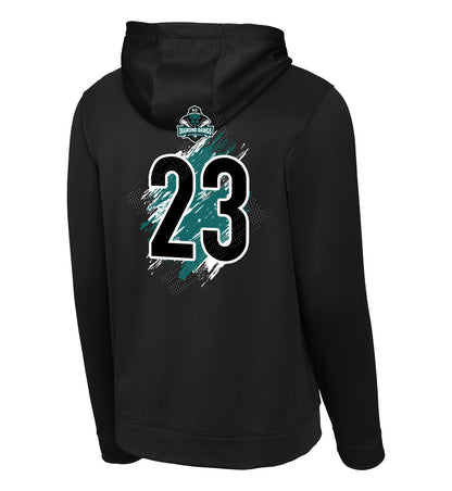 GLITCH - Sport-Tek Sport-Wick Fleece Hooded Pullover F244 - Diamond Dawgs Baseball