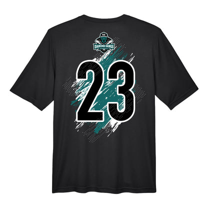 GLITCH - Team 365 Youth & Men's Zone Performance T-Shirt - Diamond Dawgs Baseball