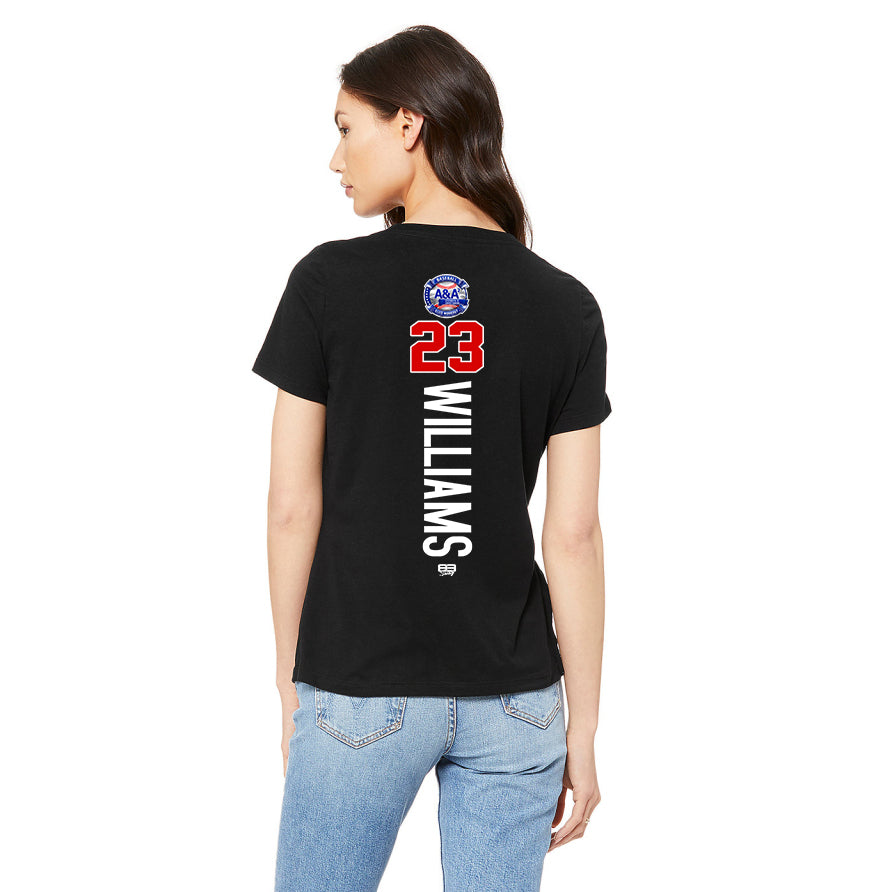 Bella + Canvas 6415 Ladies' Relaxed Triblend V-Neck T-Shirt - A&A Baseball Elite