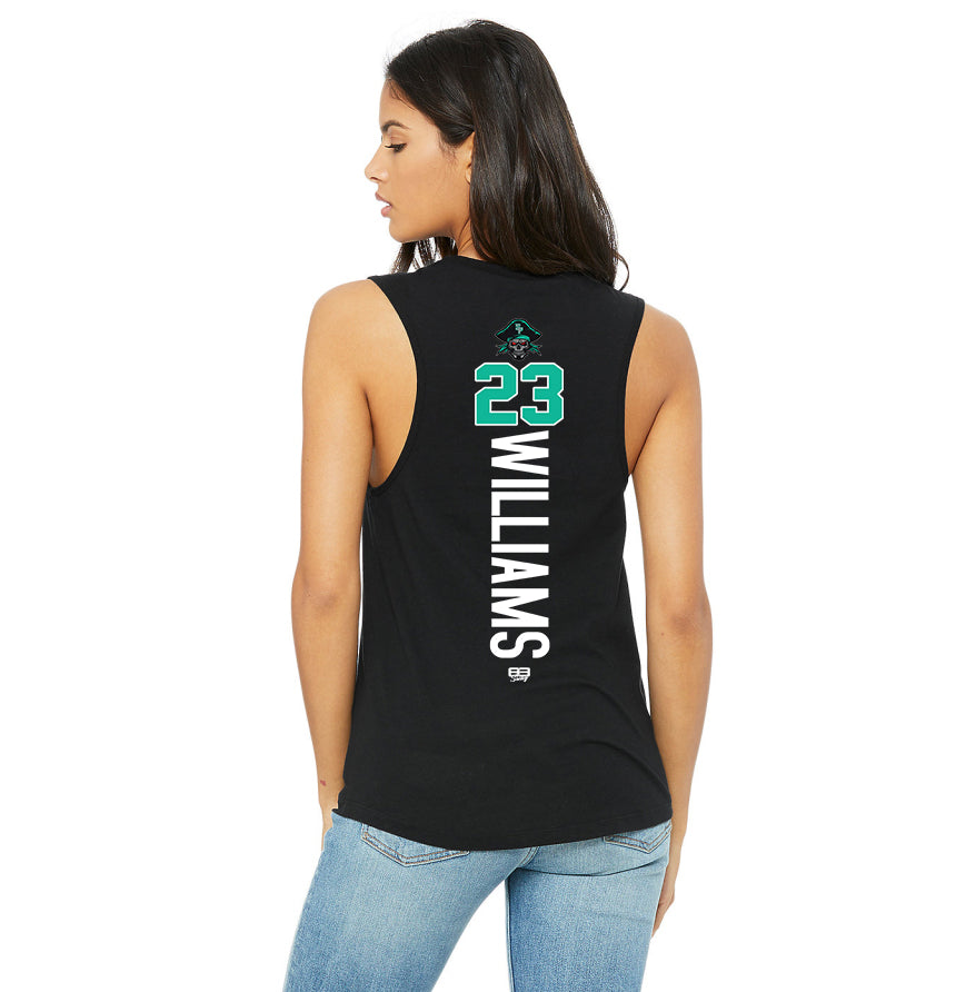 Bella + Canvas B6003 Women's Jersey Muscle Tank - South Florida Pirates