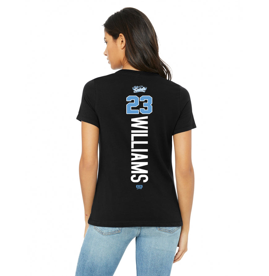 Bella + Canvas B6400 Women's Relaxed Jersey Short-Sleeve T-Shirt - Lady Saints Softball