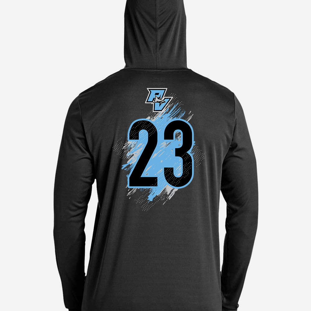 GLITCH - Team 365 Youth & Men's Zone Performance Hoodie - PVAA Sharks Baseball