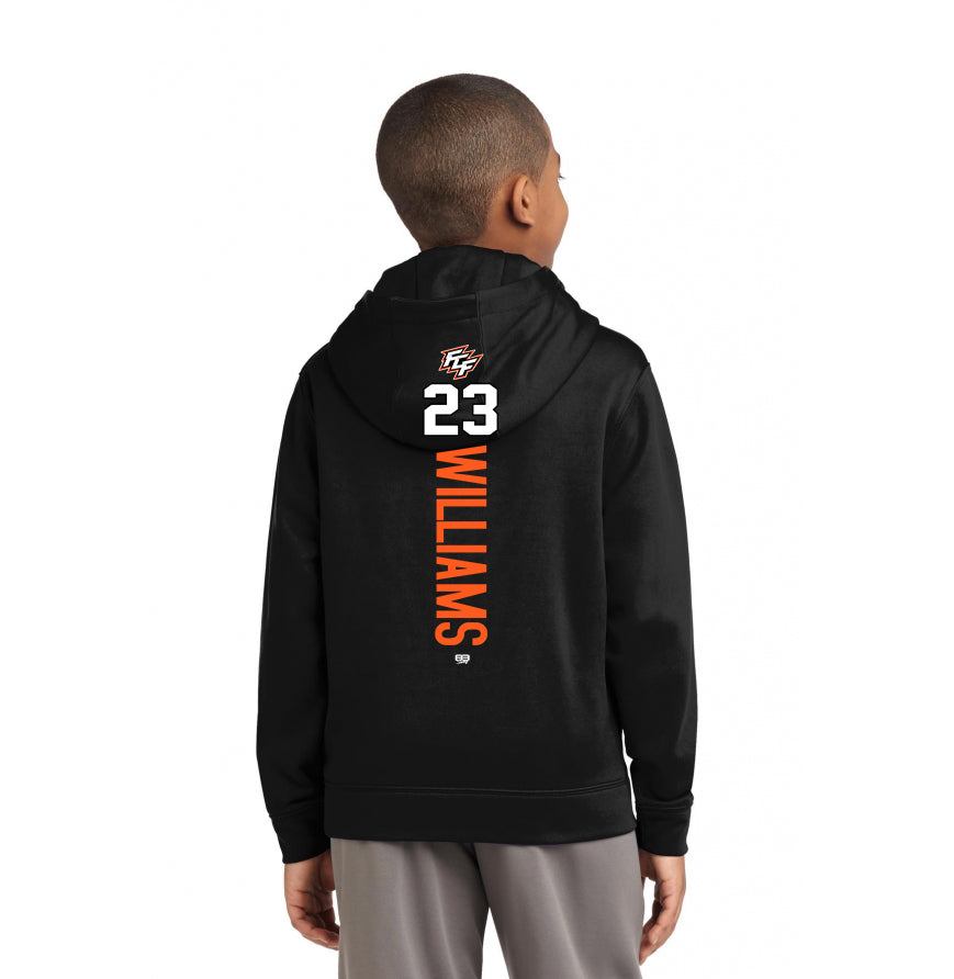 Sport-Tek Youth Sport-Wick Fleece Hooded Pullover YST244 - FCF Flight Baseball