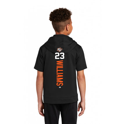 Sport-Tek Youth Sport-Wick Fleece Short Sleeve Hooded Pullover YST251 - FCF Flight Baseball