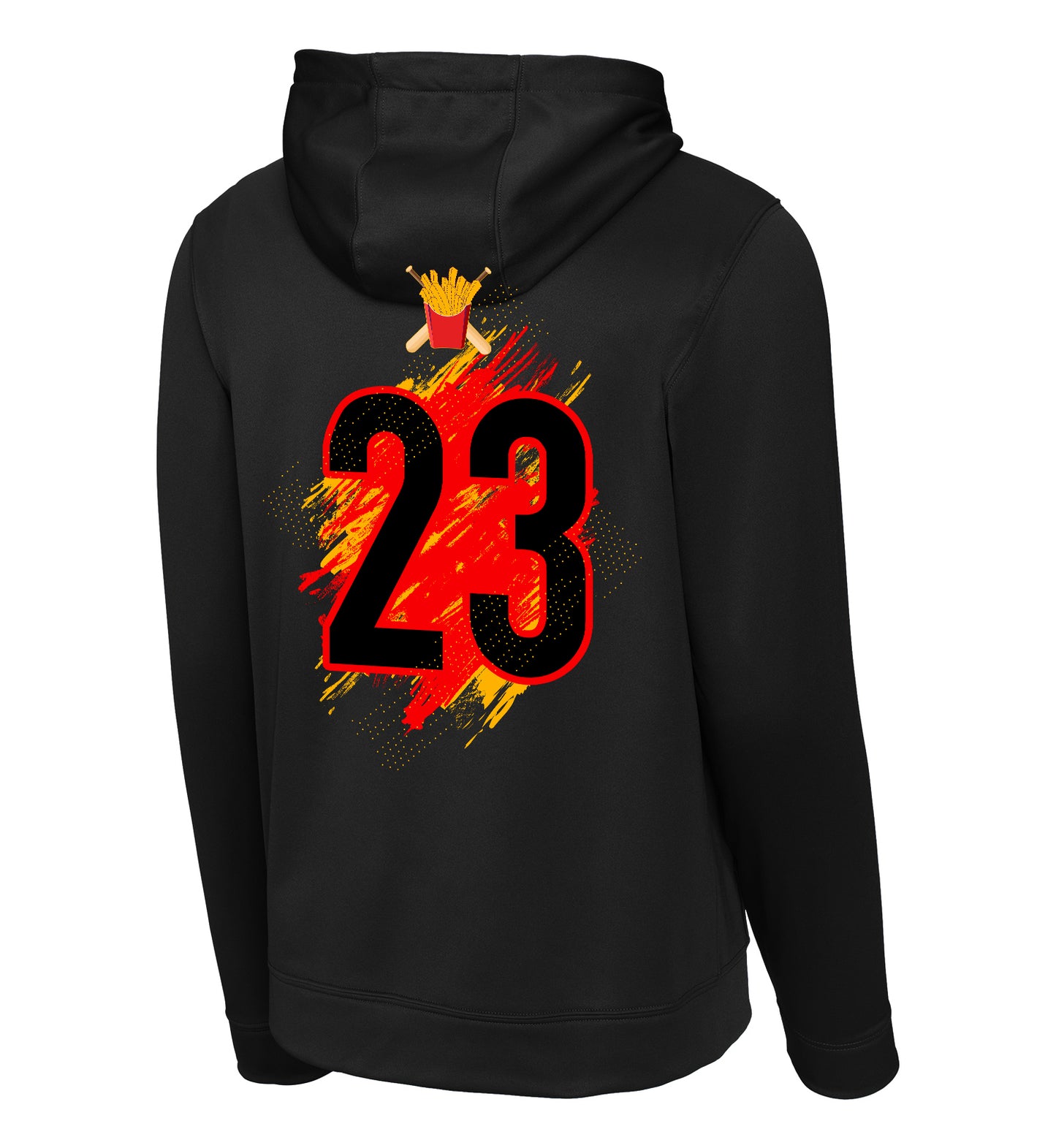 GLITCH - Sport-Tek Sport-Wick Fleece Hooded Pullover F244 - Team Rally Fries Baseball