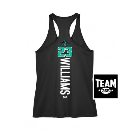 Team 365 TT11WRC Women's Zone Performance Racerback Tank - South Florida Pirates