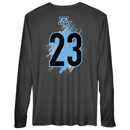 GLITCH - Team 365 Youth & Men's Zone Performance Long-Sleeve T-Shirt - PVAA Sharks Baseball