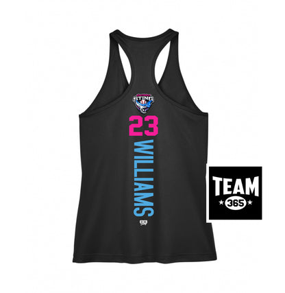 Team 365 TT11WRC Women's Zone Performance Racerback Tank - Southwest Sting Baseball
