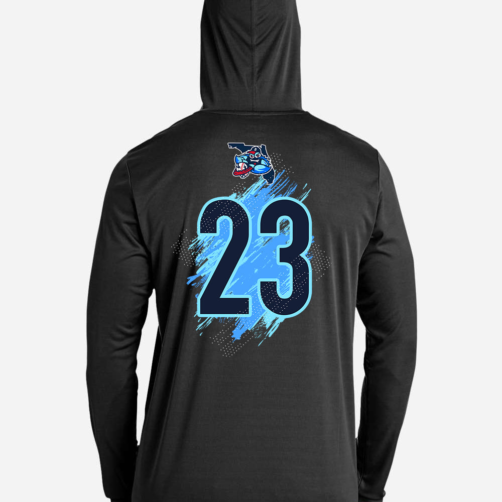 GLITCH - Team 365 Youth & Men's Zone Performance Hoodie - FCA Blueclaws Baseball