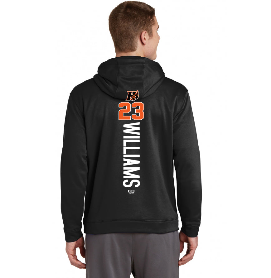 Sport-Tek Sport-Wick Fleece Hooded Pullover F244 - Harrisburg Heat Softball