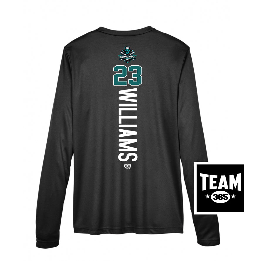 APEX Team 365 TT11WL Women's Zone Performance Long-Sleeve T-Shirt - Diamond Dawgs Baseball