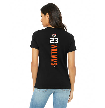Bella + Canvas B6400 Women's Relaxed Jersey Short-Sleeve T-Shirt - FCF Flight Baseball
