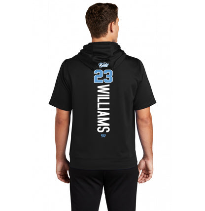 Sport-Tek Sport-Wick Fleece Short Sleeve Hooded Pullover ST251 - Lady Saints Softball