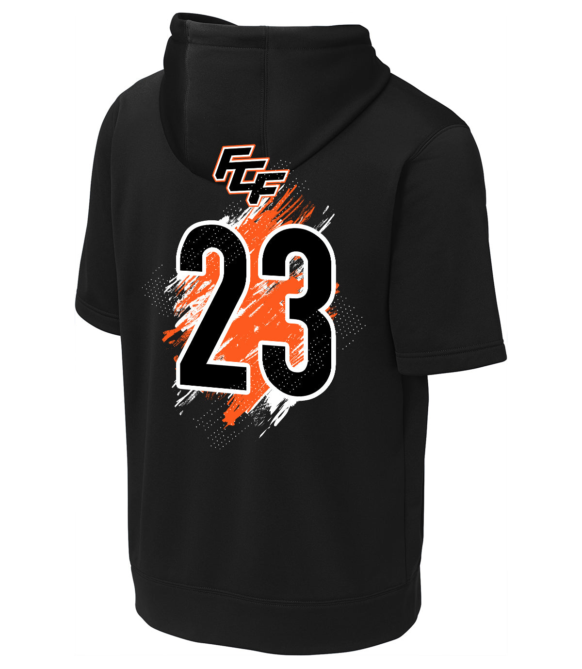 GLITCH - Sport-Tek Sport-Wick Fleece Short Sleeve Hooded Pullover ST251 - FCF Flight Baseball