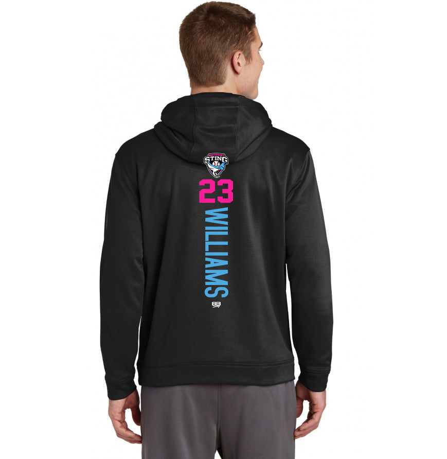 Sport-Tek Sport-Wick Fleece Hooded Pullover F244 - Southwest Sting Baseball