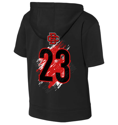 GLITCH - Sport-Tek Youth Sport-Wick Fleece Short Sleeve Hooded Pullover YST251 - Creeks Baseball Club - CBC