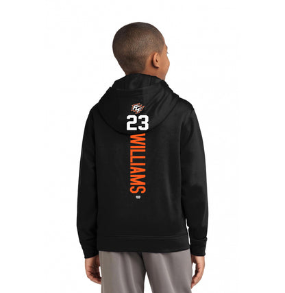 Sport-Tek Youth Sport-Wick Fleece Hooded Pullover YST244 - FCF Flight Baseball