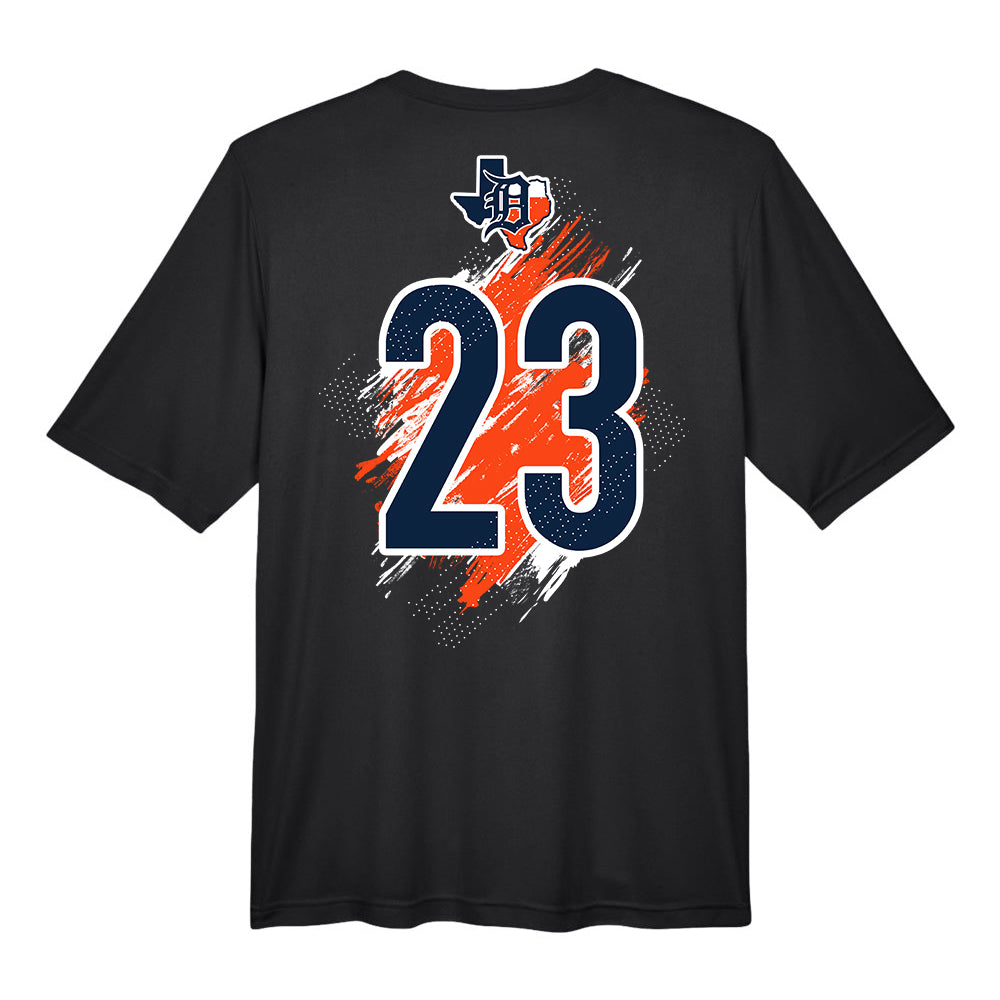 GLITCH - Team 365 Youth & Men's Zone Performance T-Shirt - Dallas Tigers Baseball