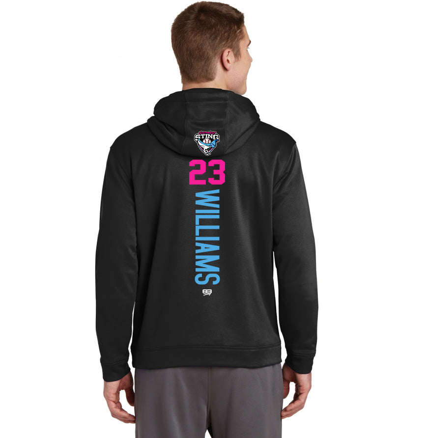 Sport-Tek Sport-Wick Fleece Hooded Pullover F244 - Southwest Sting Baseball