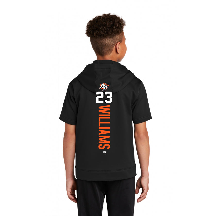 Sport-Tek Youth Sport-Wick Fleece Short Sleeve Hooded Pullover YST251 - FCF Flight Baseball