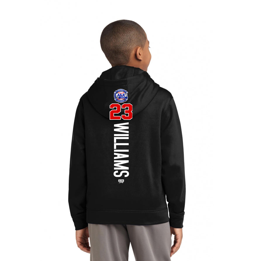 Sport-Tek Youth Sport-Wick Fleece Hooded Pullover YST244 - A&A Baseball Elite