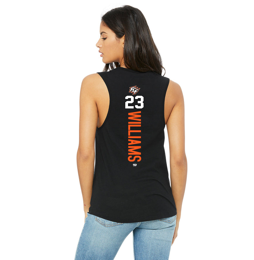 Bella + Canvas B6003 Women's Jersey Muscle Tank - FCF Flight Baseball