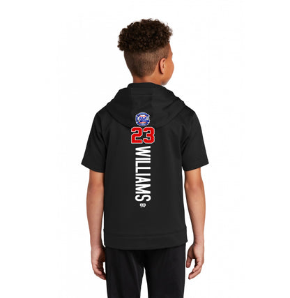 Sport-Tek Youth Sport-Wick Fleece Short Sleeve Hooded Pullover YST251 - A&A Baseball Elite