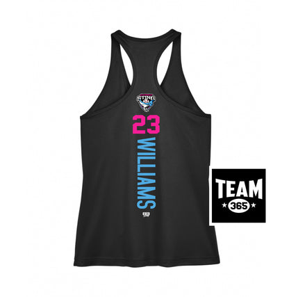 Team 365 TT11WRC Women's Zone Performance Racerback Tank - Southwest Sting Baseball