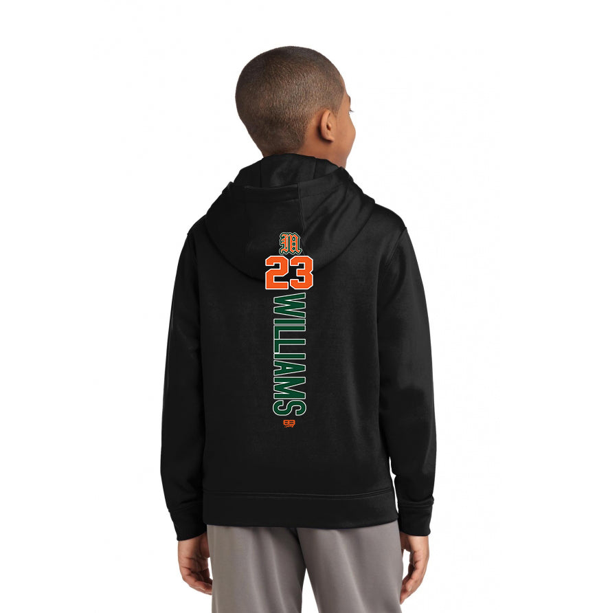 Sport-Tek Sport-Wick Fleece Short Sleeve Hooded Pullover ST251 - Miami Metro Dawgz