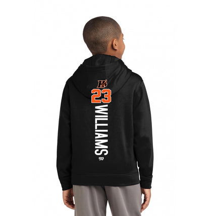 Sport-Tek Youth Sport-Wick Fleece Hooded Pullover YST244 - Harrisburg Heat Softball